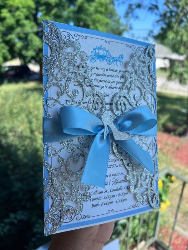 Cinderella quince invitations best sale