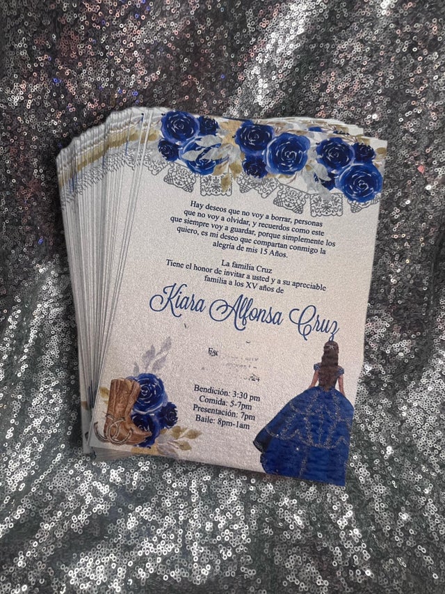 Enchanted quinceañera invitations