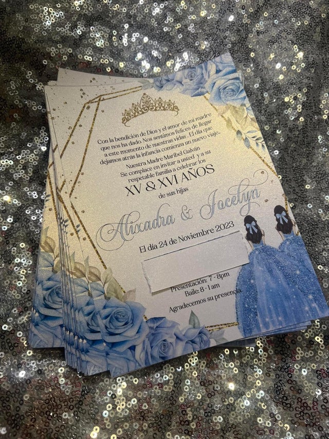 Enchanted quinceañera invitations